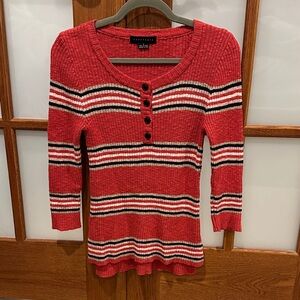 Sanctuary Red Striped Sweater​